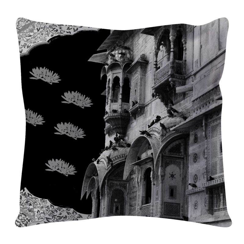 jaipur napkin Black and White