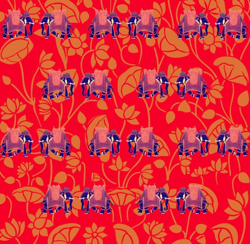 elephant red